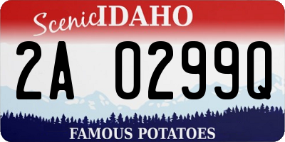 ID license plate 2A0299Q