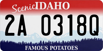 ID license plate 2A0318Q