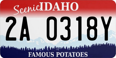ID license plate 2A0318Y