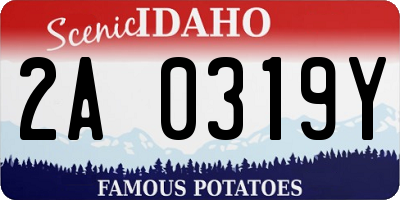ID license plate 2A0319Y