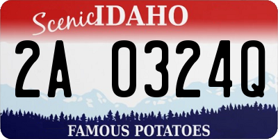 ID license plate 2A0324Q