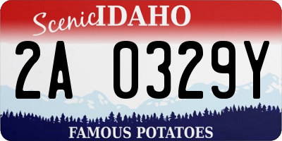 ID license plate 2A0329Y