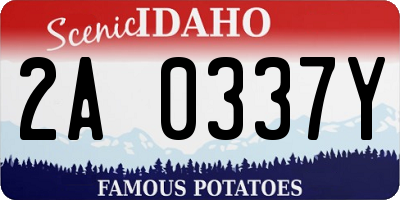 ID license plate 2A0337Y