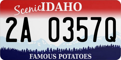 ID license plate 2A0357Q