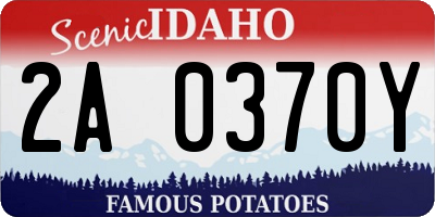 ID license plate 2A0370Y