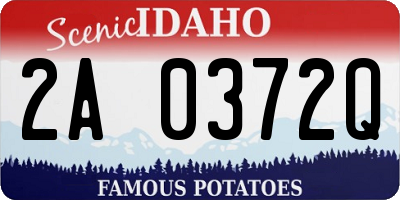ID license plate 2A0372Q