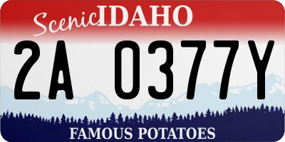 ID license plate 2A0377Y
