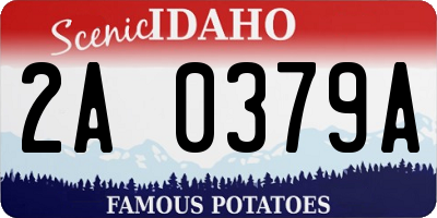 ID license plate 2A0379A