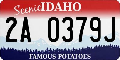 ID license plate 2A0379J