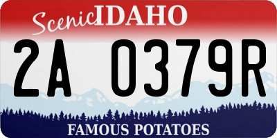 ID license plate 2A0379R