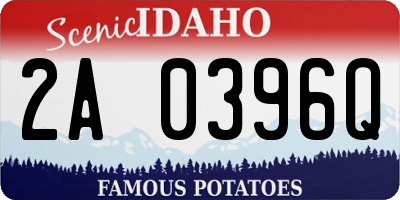 ID license plate 2A0396Q