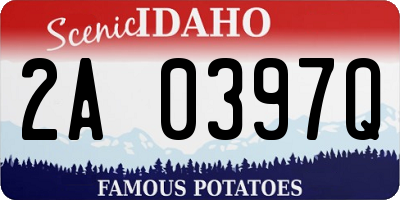 ID license plate 2A0397Q