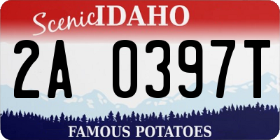 ID license plate 2A0397T