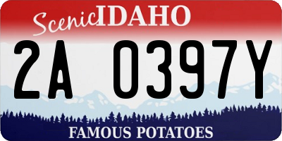 ID license plate 2A0397Y