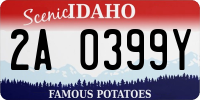 ID license plate 2A0399Y