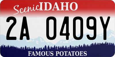 ID license plate 2A0409Y
