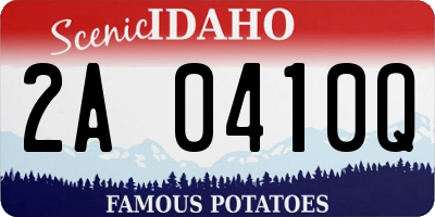 ID license plate 2A0410Q