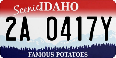 ID license plate 2A0417Y