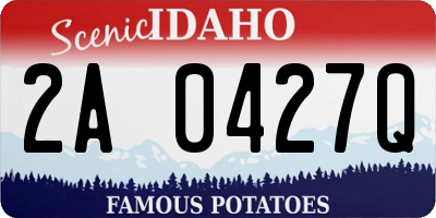 ID license plate 2A0427Q