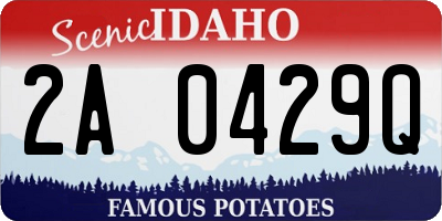 ID license plate 2A0429Q
