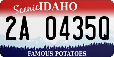 ID license plate 2A0435Q