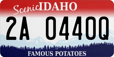 ID license plate 2A0440Q