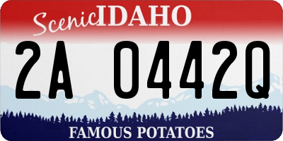 ID license plate 2A0442Q