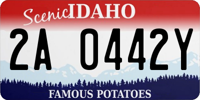 ID license plate 2A0442Y
