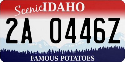 ID license plate 2A0446Z