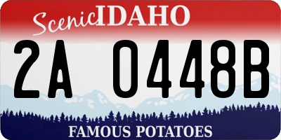 ID license plate 2A0448B