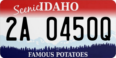 ID license plate 2A0450Q