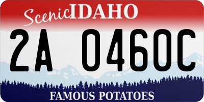 ID license plate 2A0460C