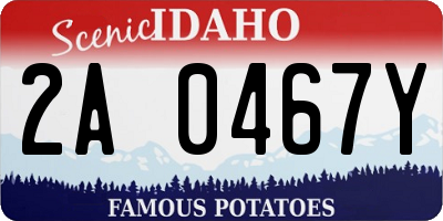 ID license plate 2A0467Y