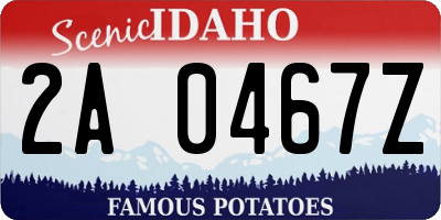 ID license plate 2A0467Z