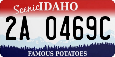 ID license plate 2A0469C
