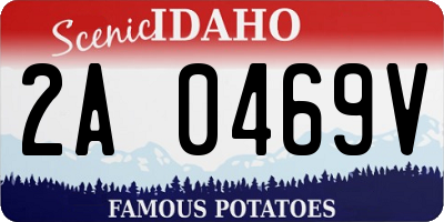 ID license plate 2A0469V