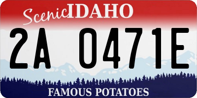 ID license plate 2A0471E