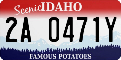 ID license plate 2A0471Y