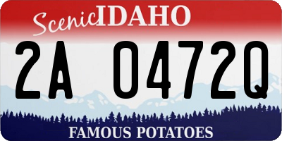 ID license plate 2A0472Q
