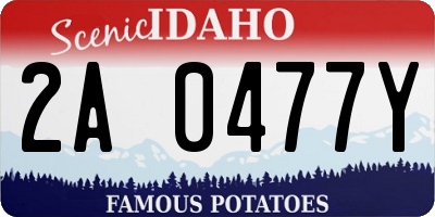 ID license plate 2A0477Y