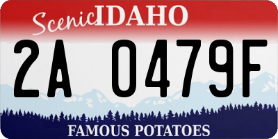 ID license plate 2A0479F