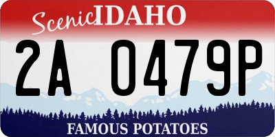 ID license plate 2A0479P