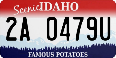 ID license plate 2A0479U