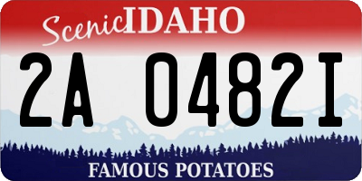 ID license plate 2A0482I
