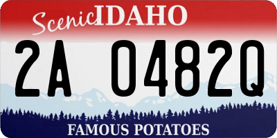 ID license plate 2A0482Q