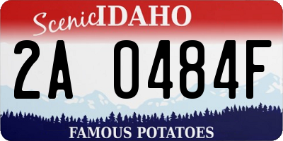 ID license plate 2A0484F