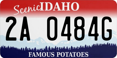 ID license plate 2A0484G
