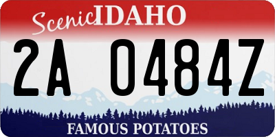 ID license plate 2A0484Z