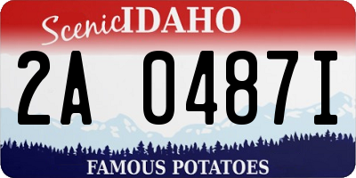ID license plate 2A0487I