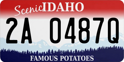 ID license plate 2A0487Q